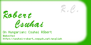 robert csuhai business card